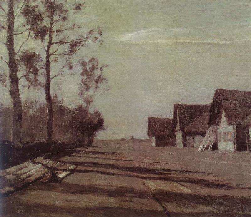 Village by Moonlight, Isaac Levitan